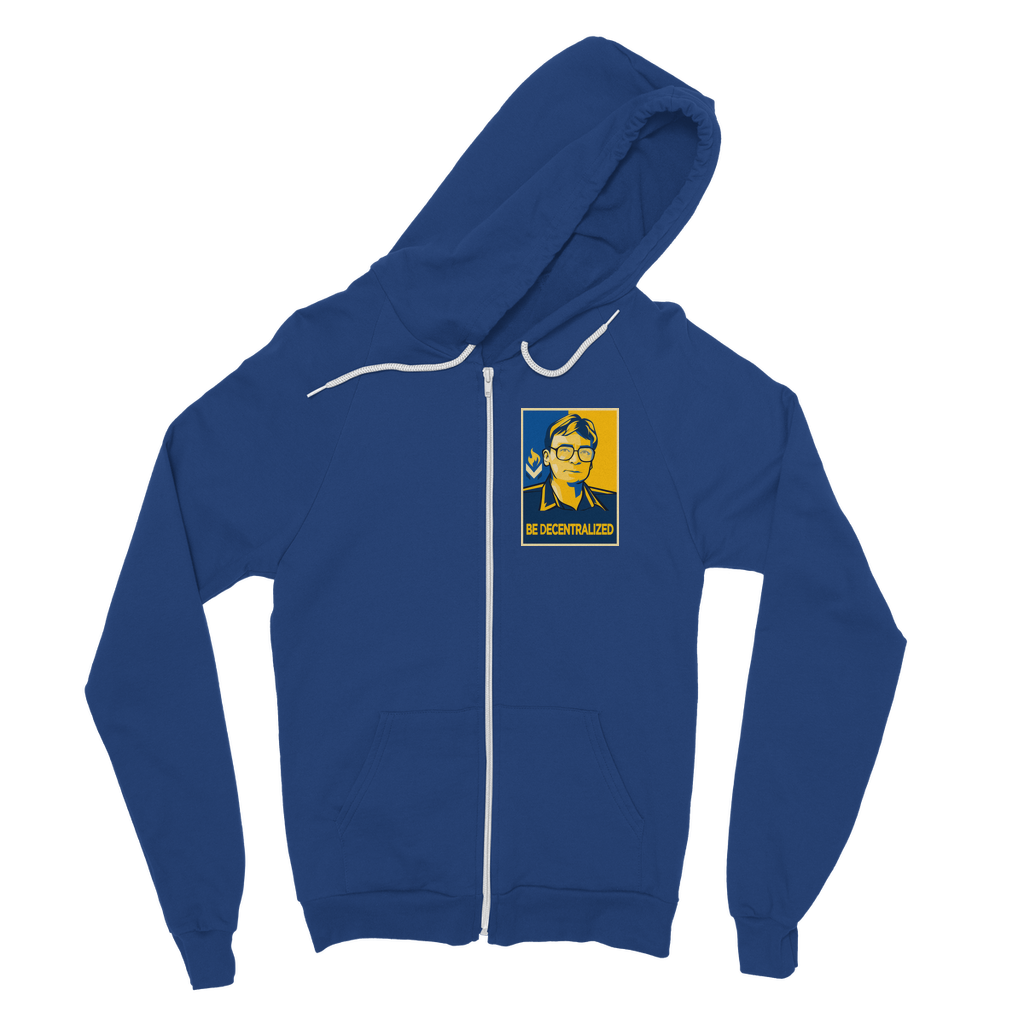 Hoppe - Be Decentralized Classic Adult Zip Hoodie