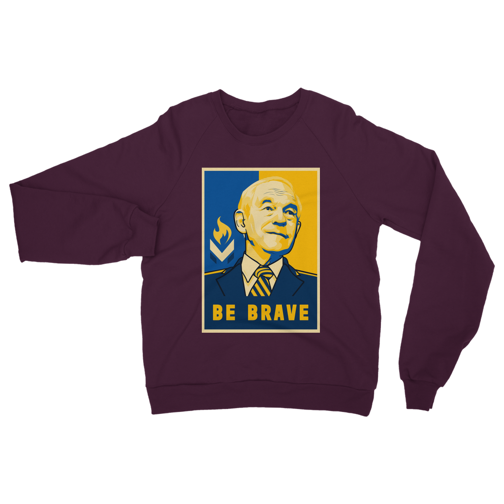 Ron Paul Be Brave Logo Classic Adult Sweatshirt