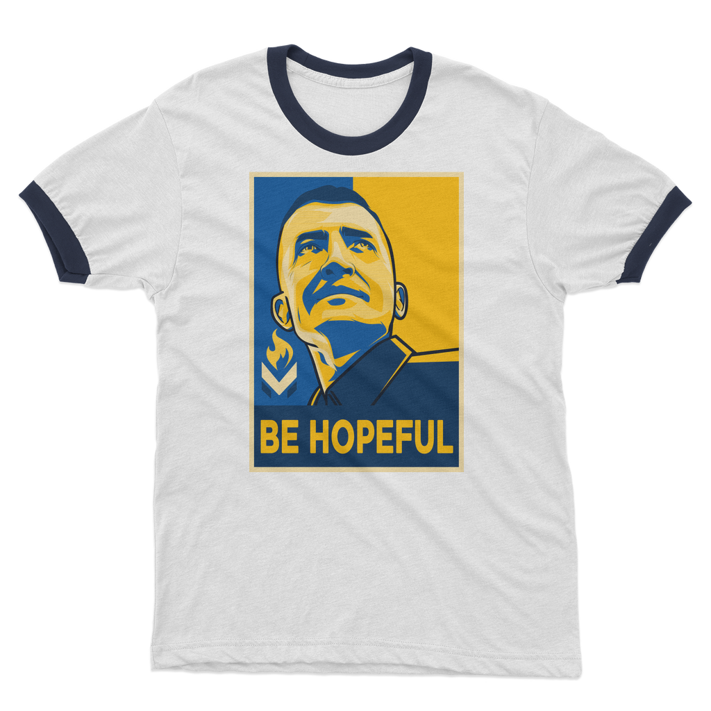 Michael Malice - Be Hopeful Adult Ringer T-Shirt
