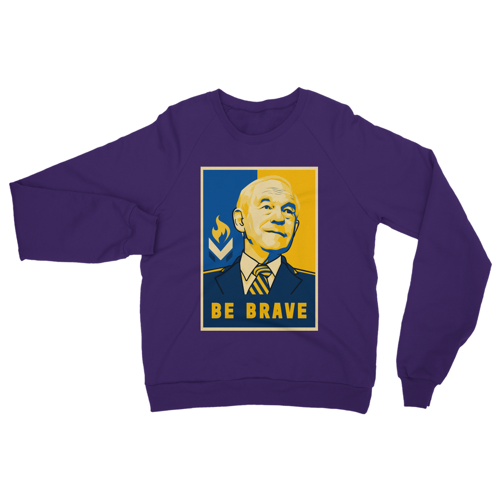 Ron Paul Be Brave Logo Classic Adult Sweatshirt