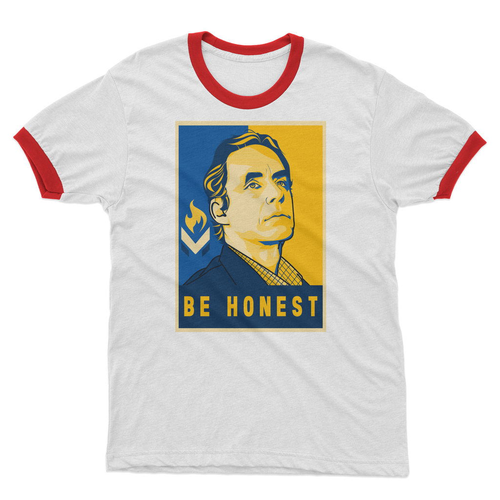 Jordan B Peterson Be Honest Adult Ringer T-Shirt