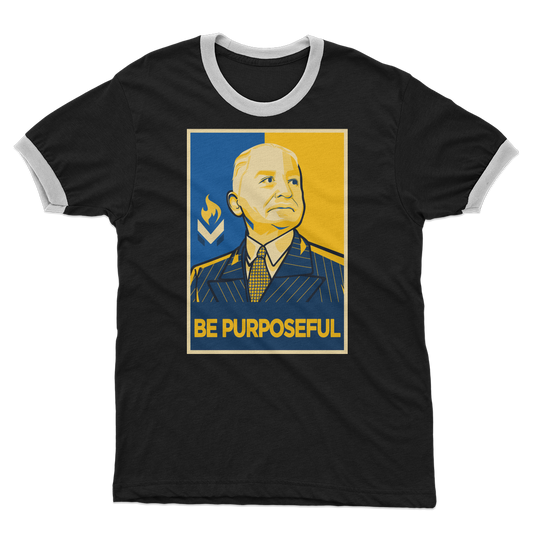 Mises Be Purposeful Adult Ringer T-Shirt