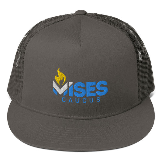 LPMC Logo Meshback Flat brim Snapback Black all over