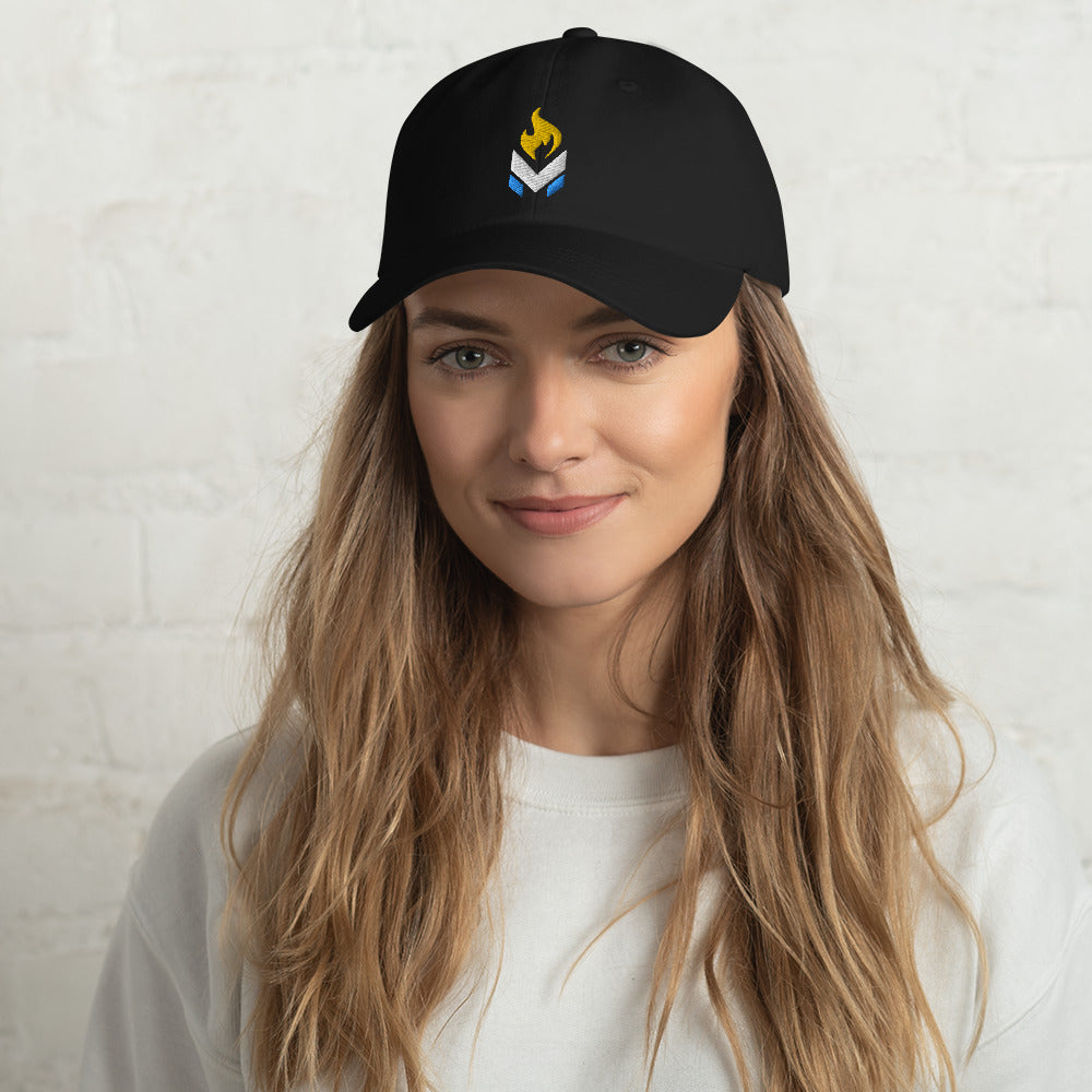 LPMC Alt Logo Ball Cap - White and Navy Blue