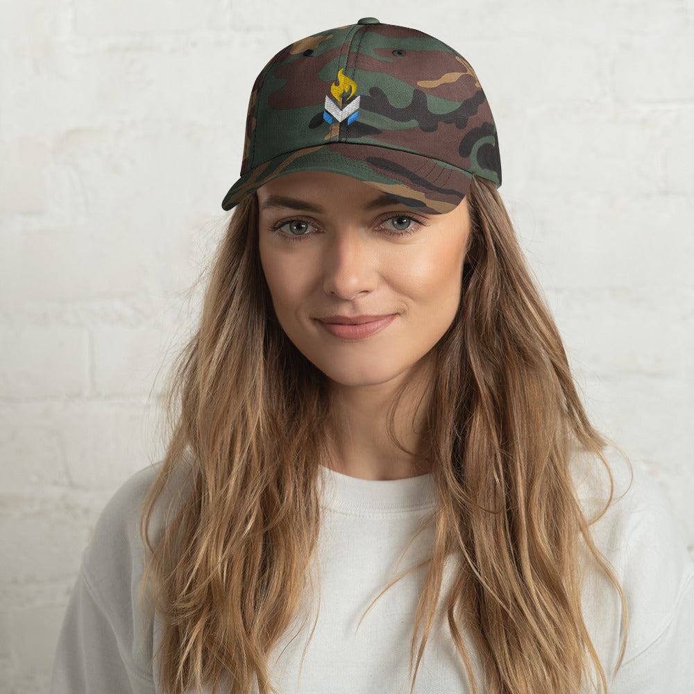 LPMC Alt Logo Ball Cap - White and Navy Blue