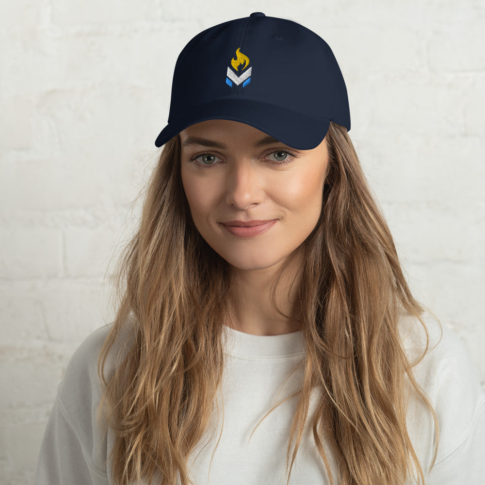 LPMC Alt Logo Ball Cap - White and Navy Blue