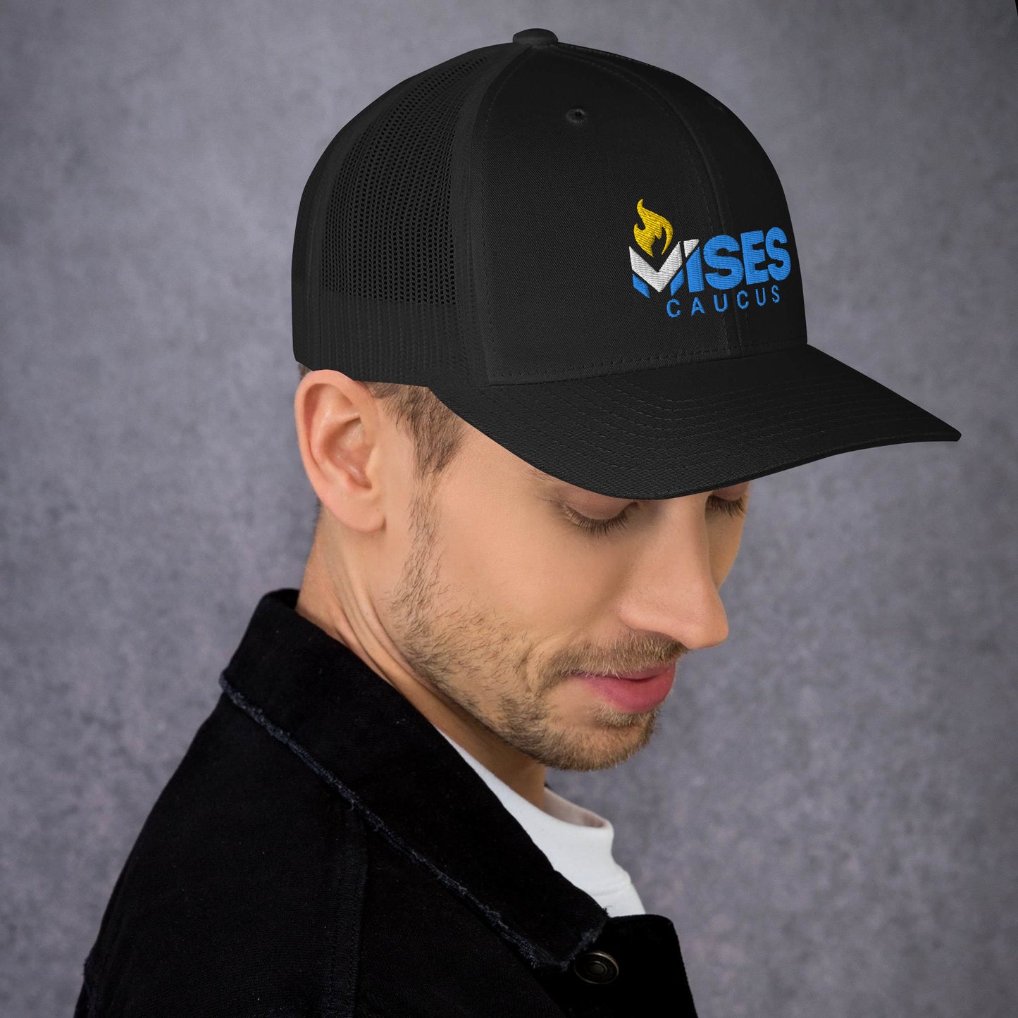 LPMC Logo Snapback Mesh Trucker hat, curved brim
