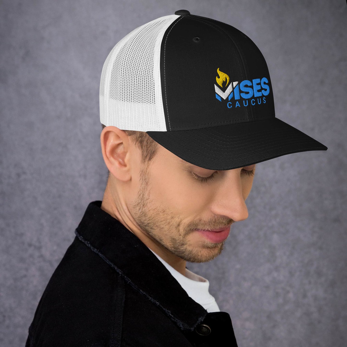 LPMC Logo Snapback Mesh Trucker hat, curved brim