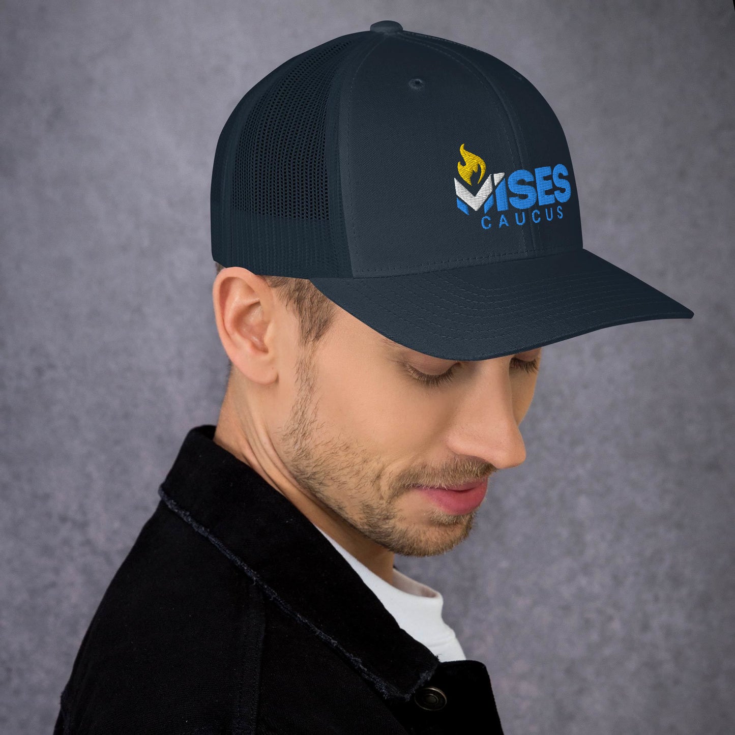 LPMC Logo Snapback Mesh Trucker hat, curved brim