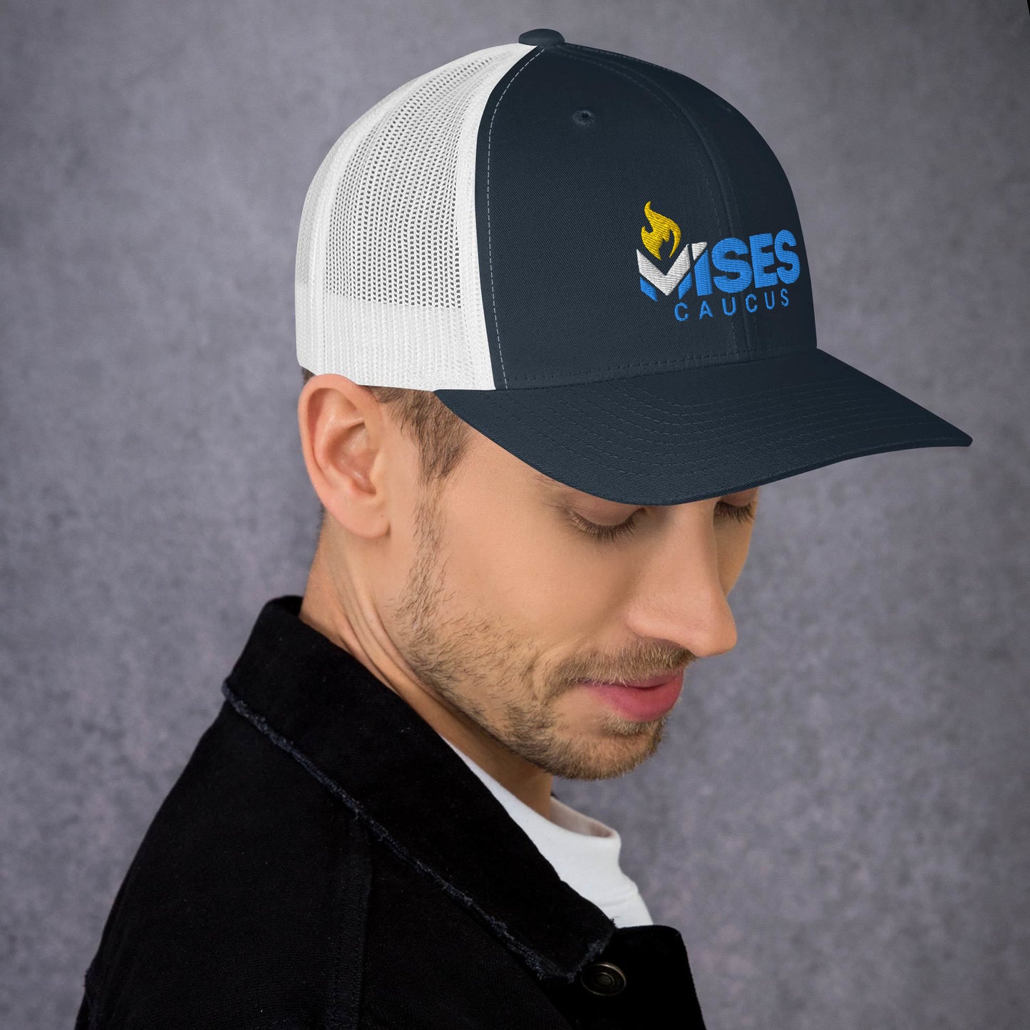 LPMC Logo Snapback Mesh Trucker hat, curved brim