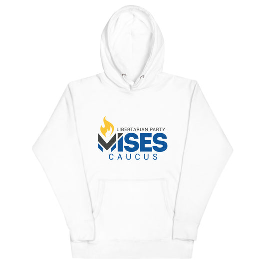 LPMC Logo Premium White and Grey Hoodie, Unisex
