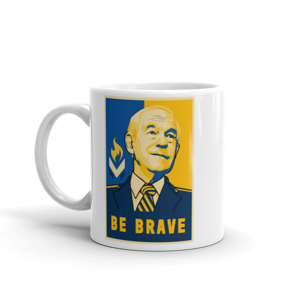 Ron Paul Be Brave White Ceramic Mug