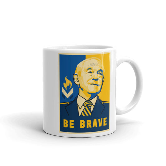 Ron Paul Be Brave White Ceramic Mug