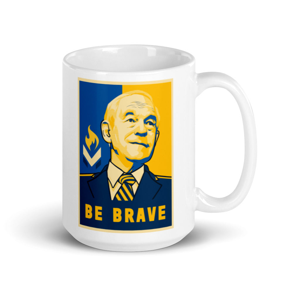 Ron Paul Be Brave White Ceramic Mug