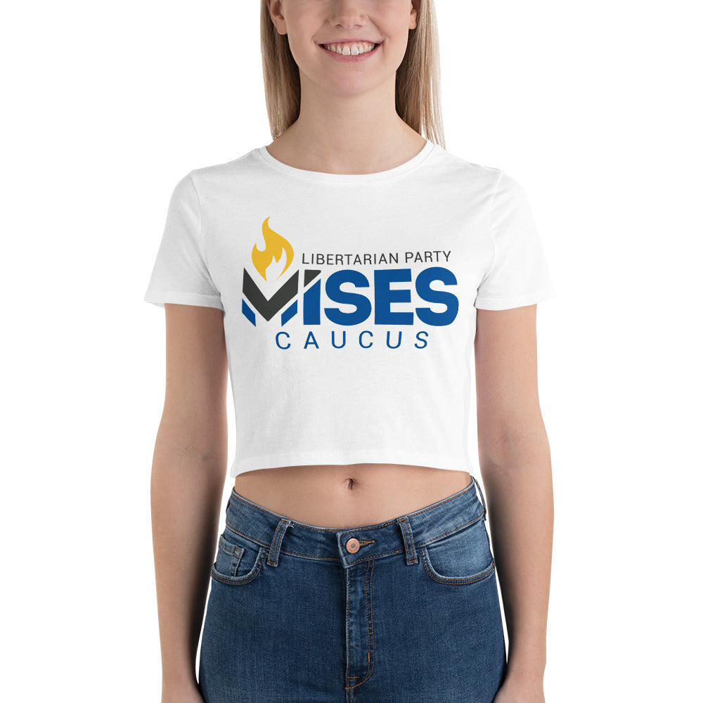 LPMC Main Logo White Premium Women's Crop Top