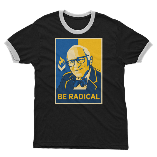 Murray Rothbard Be Radical Adult Ringer T-Shirt