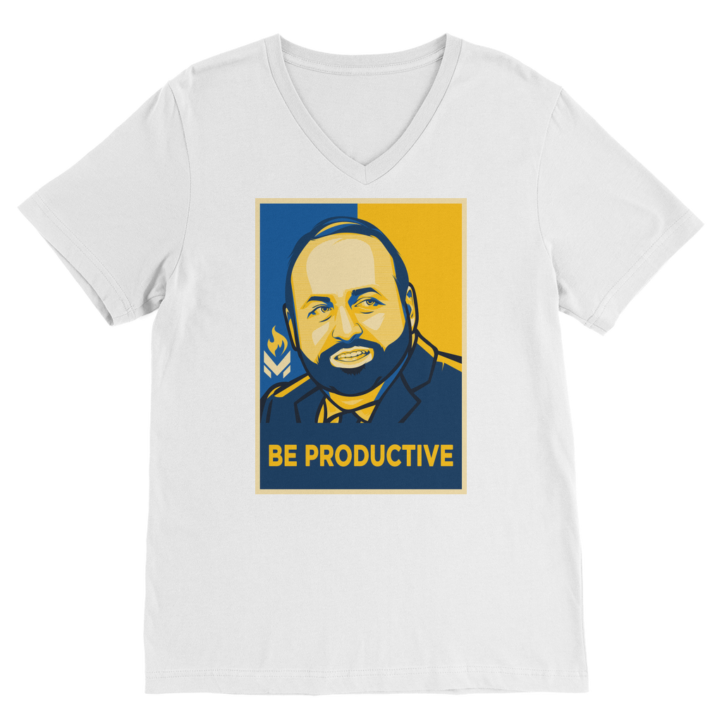 Tom Woods - Be Productive Classic V-Neck T-Shirt