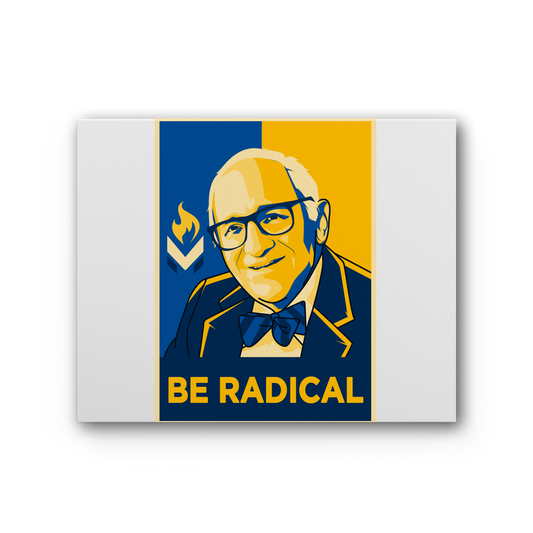 Murray Rothbard Be Radical Premium Stretched Canvas