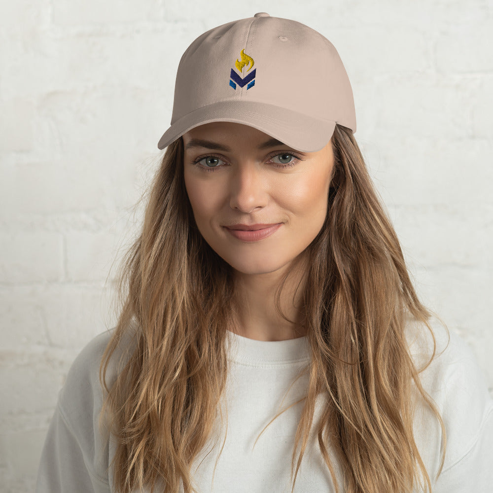 LPMC Main logo Ball Cap - White and Stone color