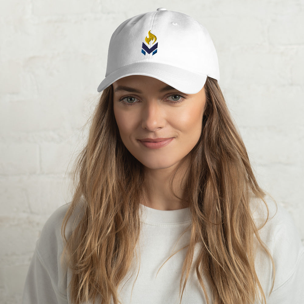 LPMC Main logo Ball Cap - White and Stone color