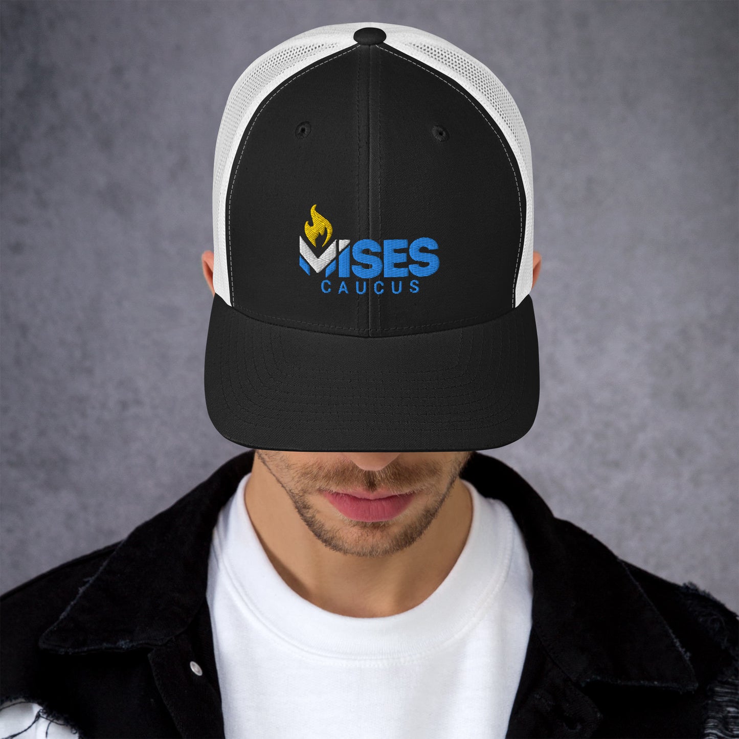 LPMC Logo Snapback Mesh Trucker hat, curved brim