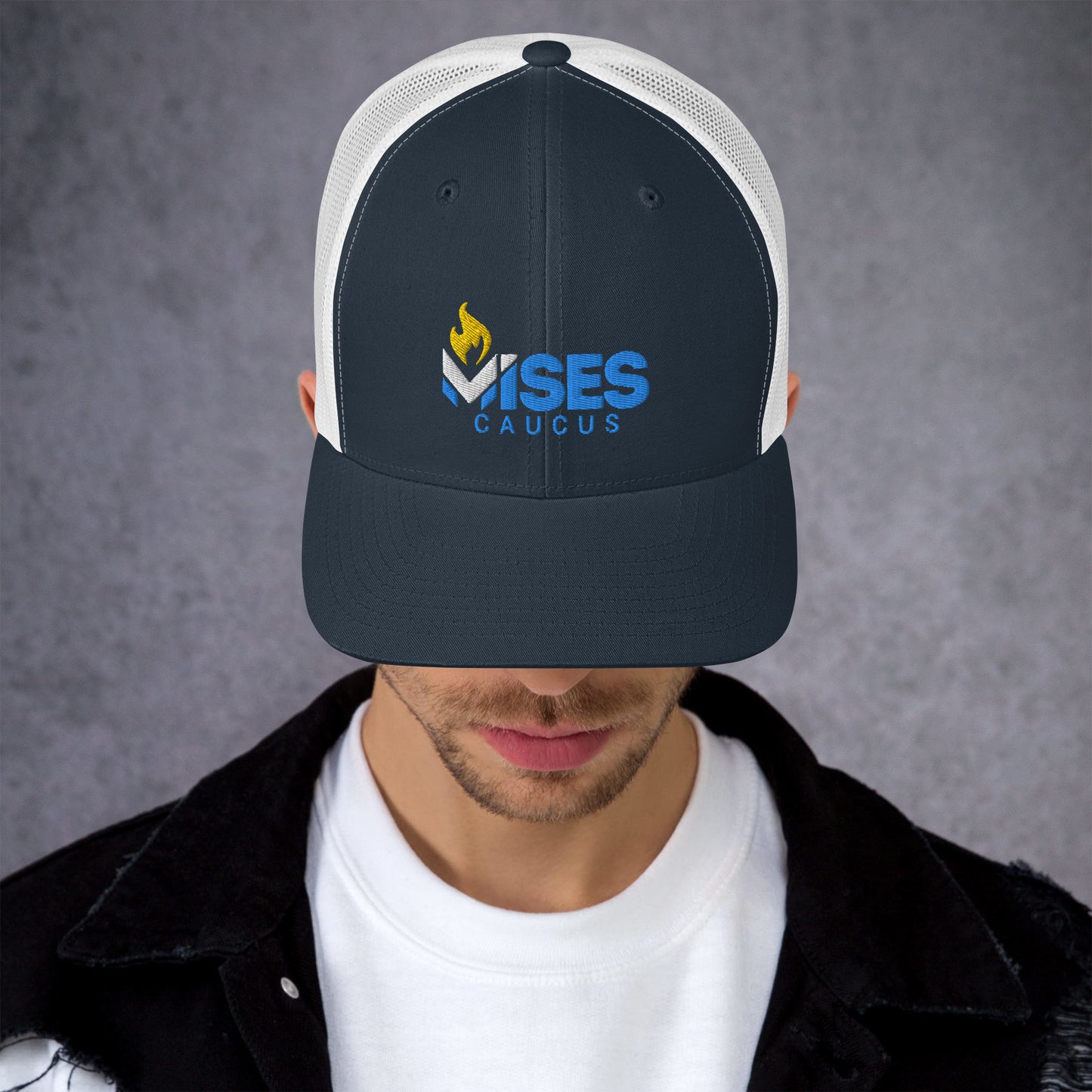 LPMC Logo Snapback Mesh Trucker hat, curved brim